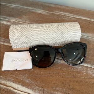 Jimmy Choo Lidie Tortoise Shell Sunglasses